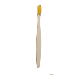 Spazzolino biodegradabile giallo