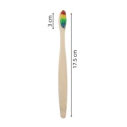 Spazzolino biodegradabile multicolore