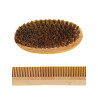 1 spazzola da barba + 1 pettine con manico